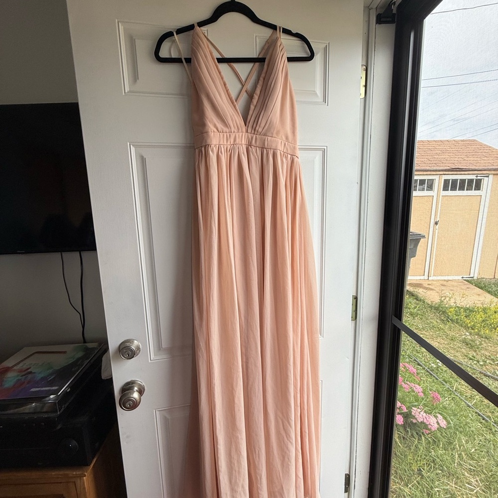 Chic Blush Maxi Dress